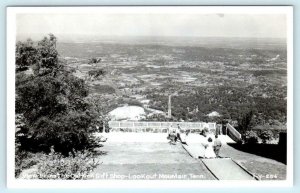 RPPC  LOOKOUT MOUNTAIN, Tennessee TN  View from OUTLOOK GIFT SHOP 1940s Postcard