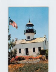 Postcard Old Spanish Lighthouse, Cabrillo National Monument, San Diego, CA