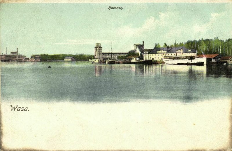 finland suomi, WASA VAASA, Hamnen, Lighthouse (1900s) Postcard