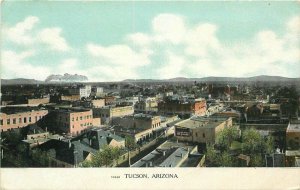 Birdseye View Tucson Arizona Teich C-1910 Postcard 20-11458