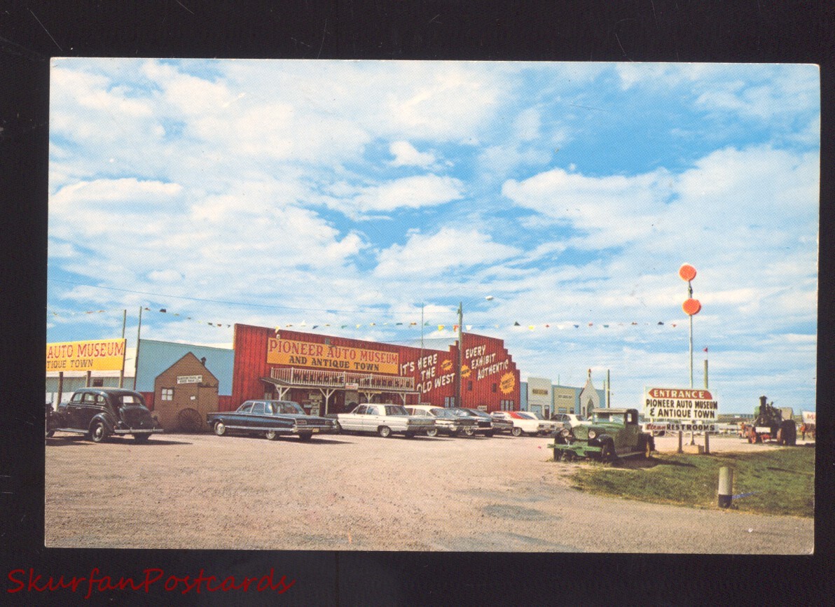 Murdo South Dakota Pioneer Auto Museum 1960'S Cars Advertising Postcard