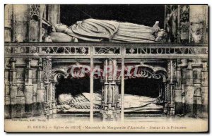 Old Postcard Bourg L & # 39Eglise Brou Mausoleum of Marguerite d & # 39Autric...