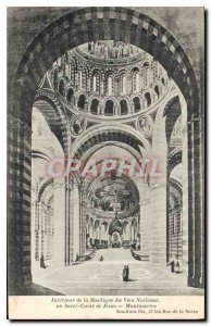 Old Postcard Interior of the National Vow Basilica of the Sacred Heart of Jes...