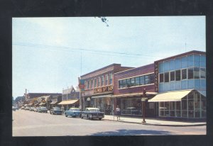 HYANNIS CAPE COD MASSACHUSETTS DOWNTOWN STREET SCENE OLD CARS VINTAGE POSTCARD