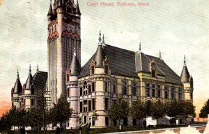 Spokane, Washington - A view of the Court House - in 1915