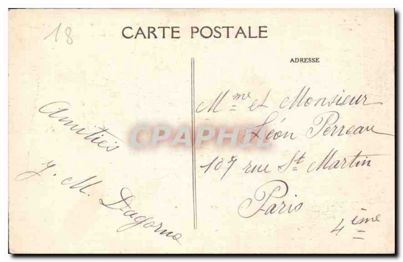 Old Postcard Bourges Palais Jacques Coeur shooting Place Berry