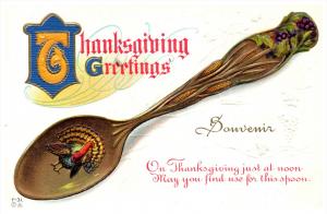 Thanksgiviing    Turkey  on Souvenir Spoon