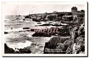 Old Postcard Croisic Rocks of the great odds