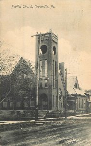 Postcard Pennsylvania Greenville Baptist Church Hamm 23-4350