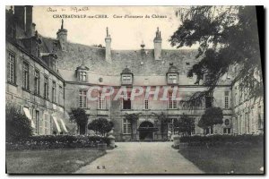 Old Postcard Chateauneuf sur Cher Chateau Court of Honor