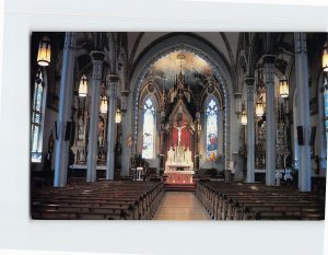 Postcard The Interior of the Basilica of St. Francis Xavier Dyersville Iowa USA