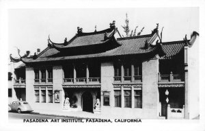 Pasadena California RPPC 1940s Real Photo Postcard Art Institute Building