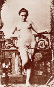 Risque Nude French bondage scene Postcard of 2 