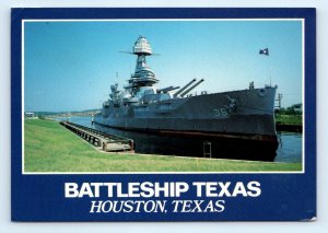 Battleship Texas San Jacinto Battleground State Park La Porte TX Postcard