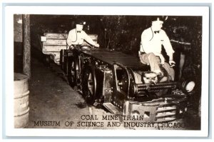 1946 Cole Mine Train Museum Of Science Industry Chicago IL RPPC Photo Postcard