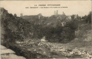 CPA CROZANT Les Ruines et la Vallee de la Sedelle (1143760)