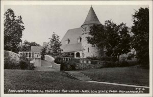 Henderson Kentucky KY Audubon Museum CLINE Real Photo Postcard