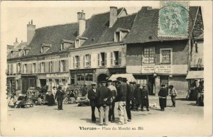 CPA VIERZON Pace du Marché au Blé (809596)