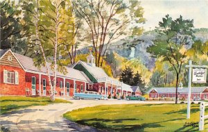 Greenfield Massachusetts 1960s Postcard Candle Light Motor Inn