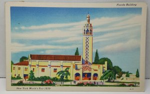 New York World's Fair 1939 Florida Building Vintage Postcard