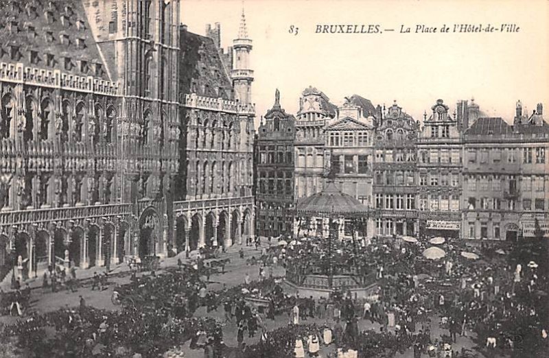 La Place de l'Hotel de Ville Bruxelles Belgium Unused 