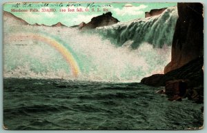 Shoshone Falls Rainbow Twin Falls Idaho ID 1907 UDB Postcard F4