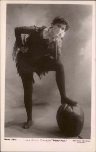 Vintage RPPC Actress ZENA DARE as Peter Pan CROSS DRESSING GENDER ROLES