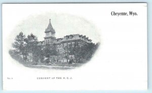 CHEYENNE, Wyoming WY ~ CONVENT of the HOLY CHILD JESUS c1900s UDB  Postcard