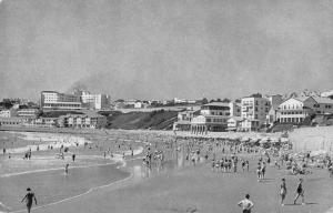 Mar Del Plata Argentina birds eye view bathers beach surf antique pc Z17676