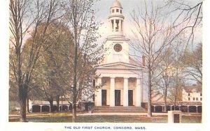 The Old First Church Concord, Massachusetts