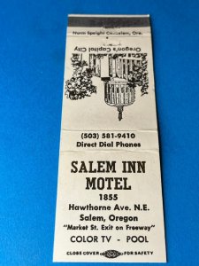 Vintage Matchbook Cover Salem Inn Motel Salem, Oregon MB167