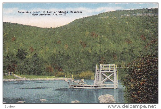 ANNISTON , Alabama , 30-40s : Swimming Beach , Cheaha Mountain