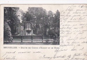 Belgium Brussels Statue des Comtes D'Egmont et de Horn 1904