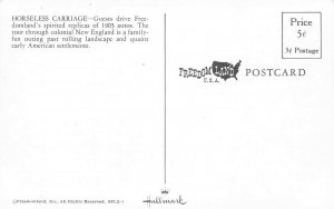 Bronx NY Freedomland Horseless Carriage Postcard