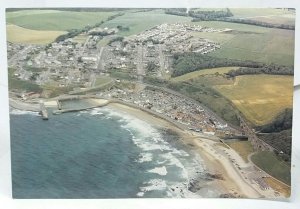 Aerial view of Cullen Banffshire Vintage Postcard