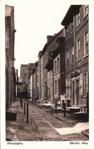 Postcard RPPC Elfreth's Alley Philadelphia PA