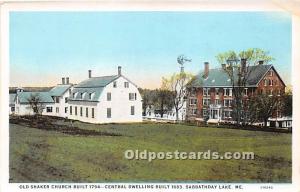 Shaker Church Built 1794, Central Dwelling Built 1883 Sabbathday Lake, ME, US...