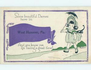 Divided-Back COMIC POSTCARD West Hanover Pennsylvania PA HM4701