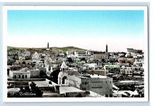 C. 1910 Town View Bethlehem Hand Colored RPPC Postcard F144E