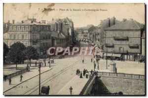 Old Postcard Belfort Square Fauborg Bascule France