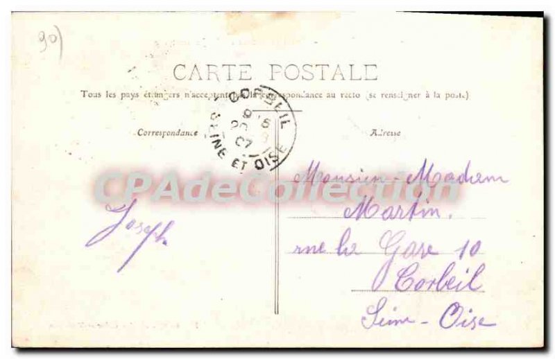 Old Postcard Ballon d'Alsace Hotel and ferine of Jumenterie