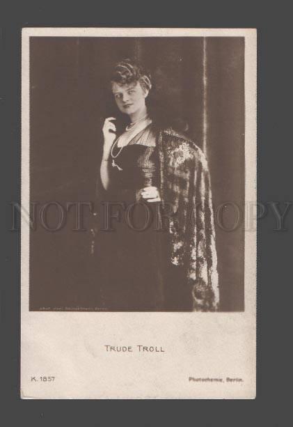 085791 TRUDE TROLL Famous MOVIE Star ACTRESS vintage PHOTO