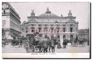 Postcard Old Paris Opera Square