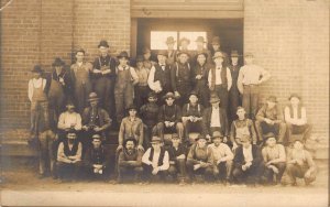 RPPC, Quincy,Om. & KC Burl. Route Workers,Station Agts, Quincy, IL,Old Post Card