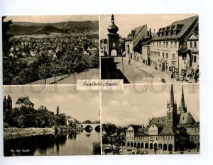 239212 GERMANY Saalfeld SAALE old collage postcard