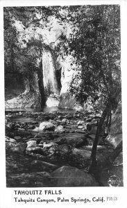 Palm Springs California c1940 RPPC Real Photo Postcard Tahquitz Falls Canyon