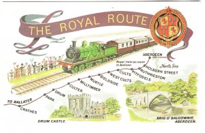 Train with Royal Route Map, Great North of Scotland Railway, Shield