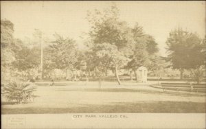 Vallejo CA City Park c1905 Real Photo Postcard