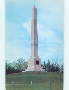 Unused 1950's NEWTOWN BATTLEFIELD MONUMENT Elmira New York NY Q7816