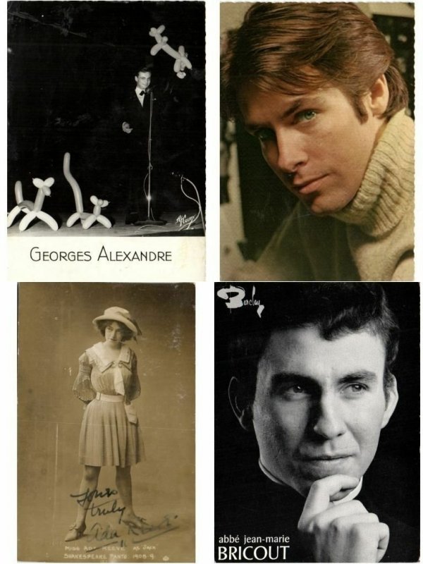 CINÉMA AUTOGRAPHS FILM & MOVIE MOSTLY FRENCH STARS 133 CPA